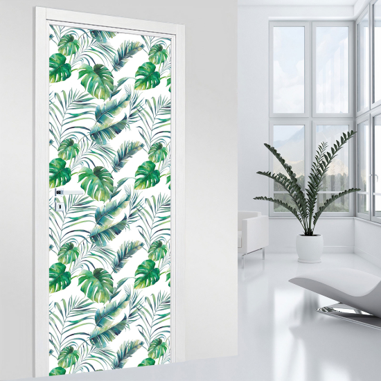 Door Sticker - Decal - Leaves