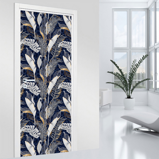 Door Sticker - Decal - Leaves