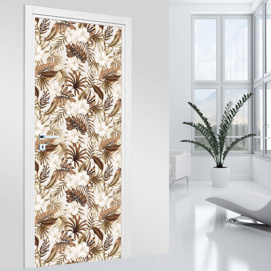 Door Sticker - Decal - Leaves