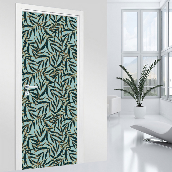 Door Sticker - Decal - Leaves