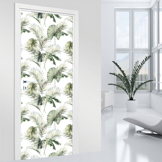 Door Sticker - Decal - Leaves