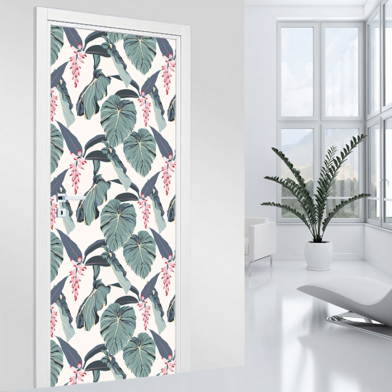 Door Sticker - Decal - Leaves