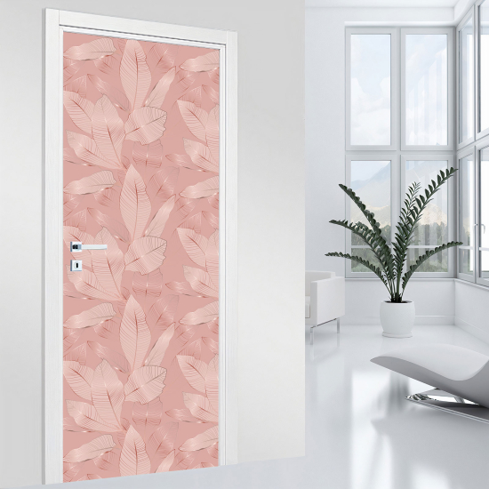 Door Sticker - Decal - Leaves