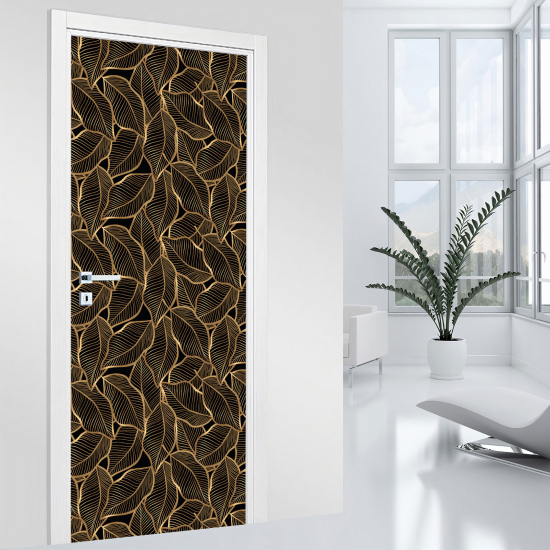 Door Sticker - Decal - Leaves