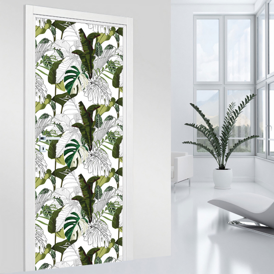 Door Sticker - Decal - Leaves