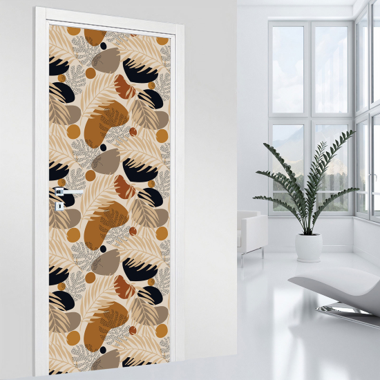 Door Sticker - Decal - Leaves