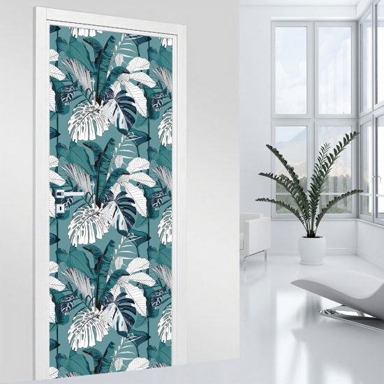 Door Sticker - Decal - Leaves