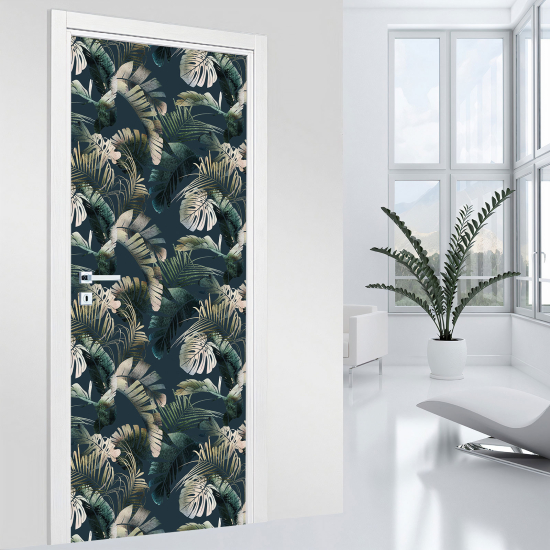 Door Sticker - Decal - Leaves