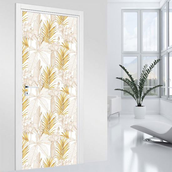 Door Sticker - Decal - Leaves