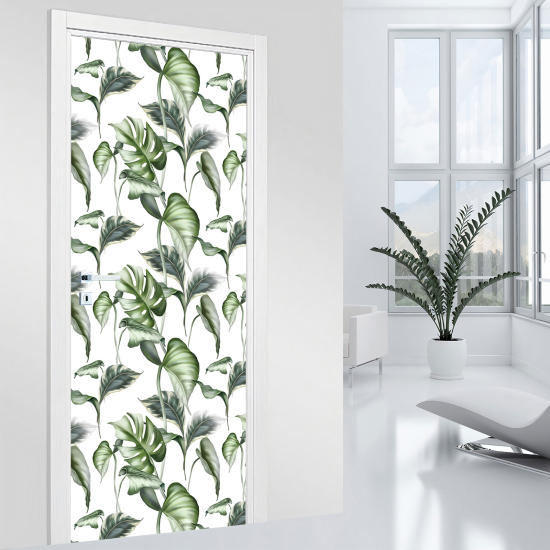 Door Sticker - Decal - Leaves