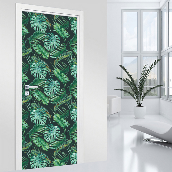 Door Sticker - Decal - Leaves