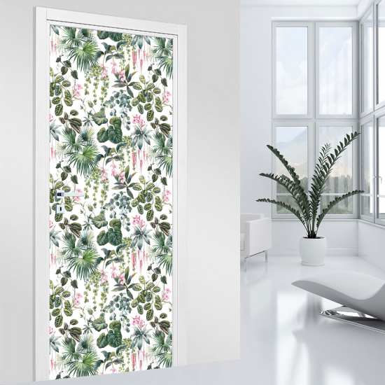 Door Sticker - Decal - Leaves