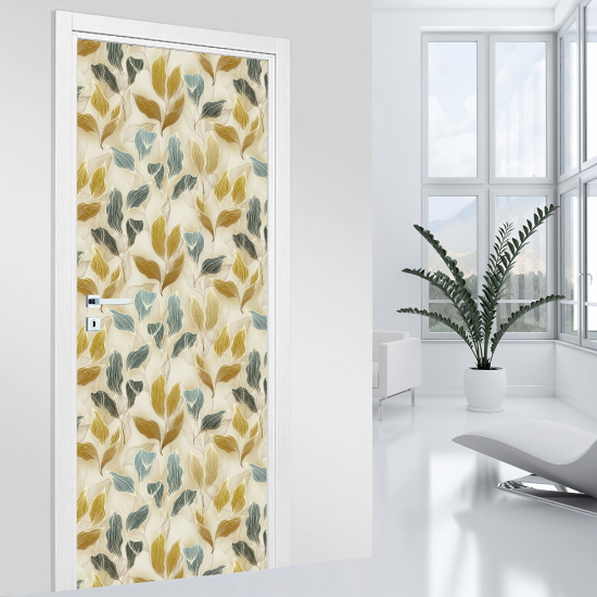 Door Sticker - Decal - Leaves