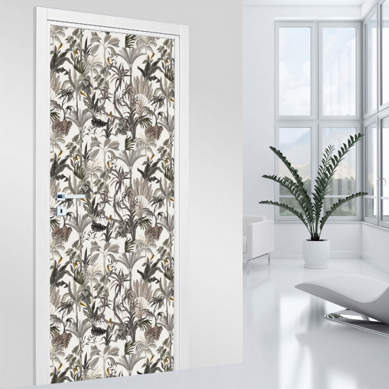 Door Sticker - Decal - Leaves