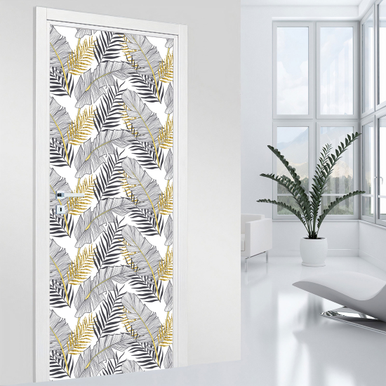 Door Sticker - Decal - Leaves