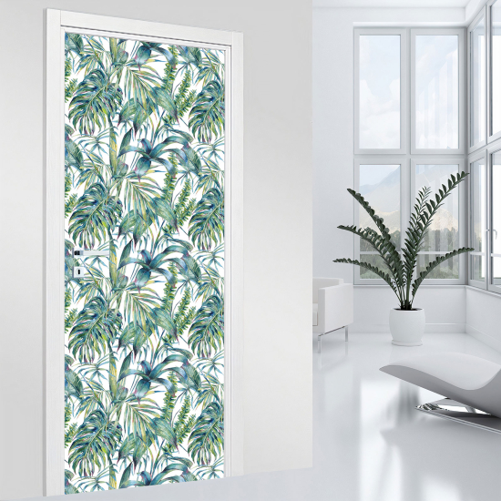 Door Sticker - Decal - Leaves