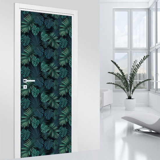 Door Sticker - Decal - Leaves