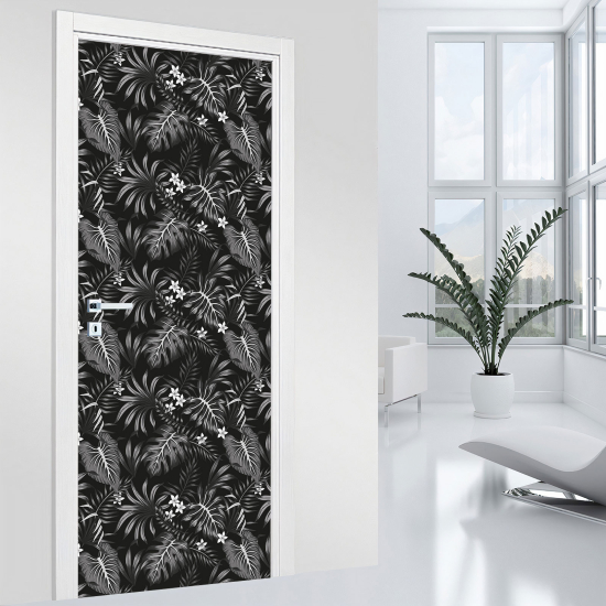 Door Sticker - Decal - Leaves