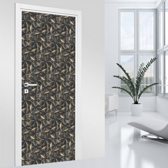 Door Sticker - Decal - Leaves