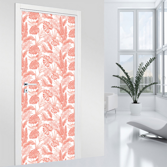 Door Sticker - Decal - Leaves