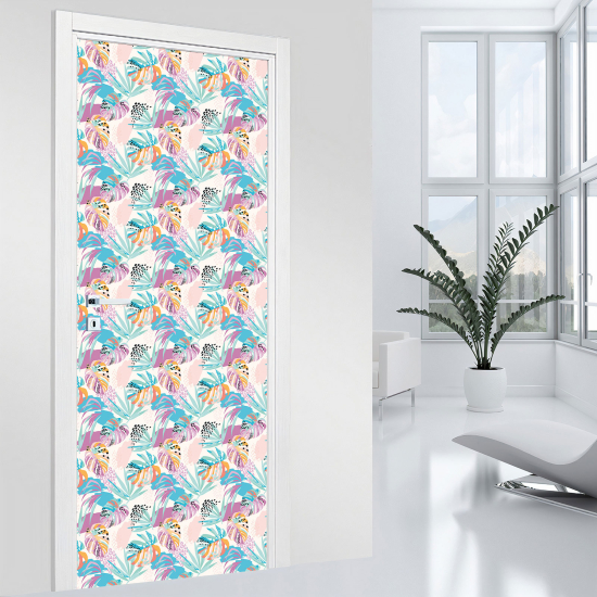 Door Sticker - Decal - Leaves