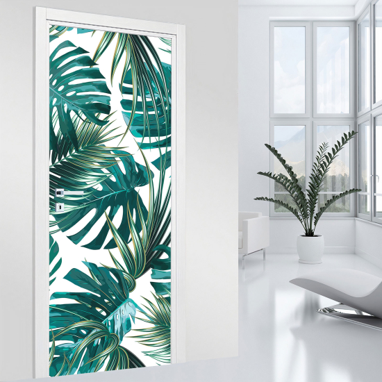 Door Sticker - Decal - Leaves