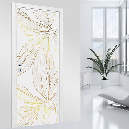 Door Sticker - Decal - Leaves