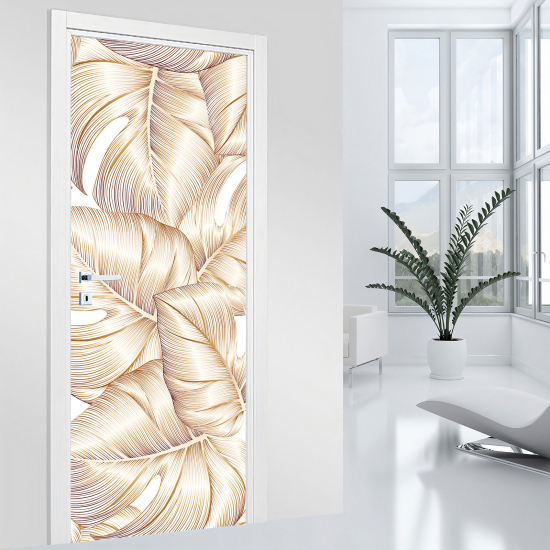 Door Sticker - Decal - Leaves