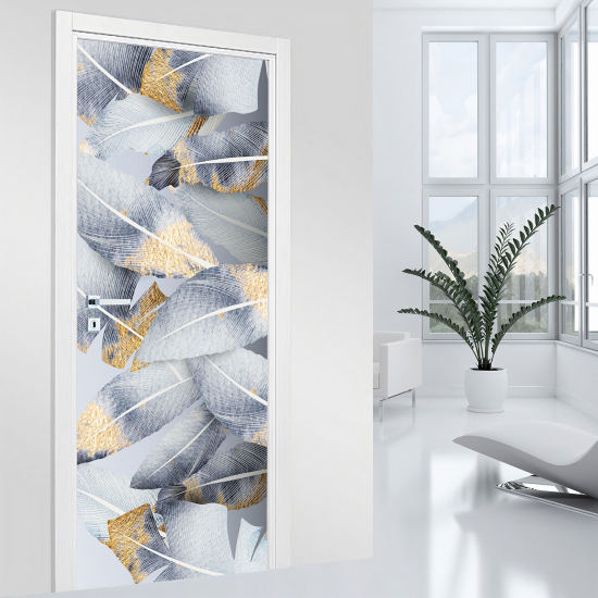 Door Sticker - Decal - Leaves