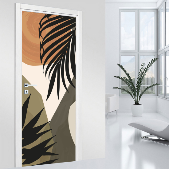 Door Sticker - Decal - Leaves