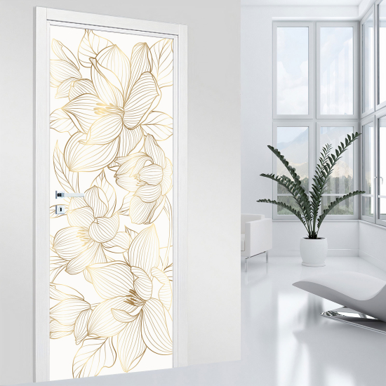 Door Sticker - Decal - Leaves