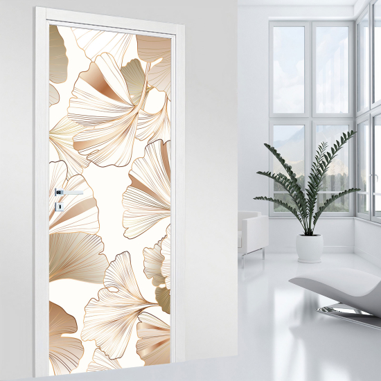 Door Sticker - Decal - Leaves