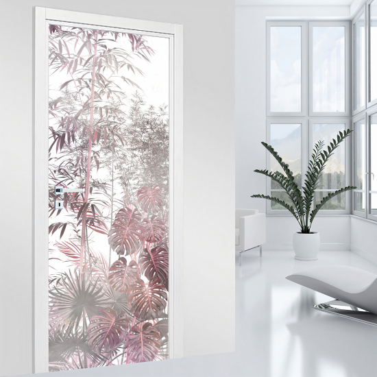 Door Sticker - Decal - Leaves