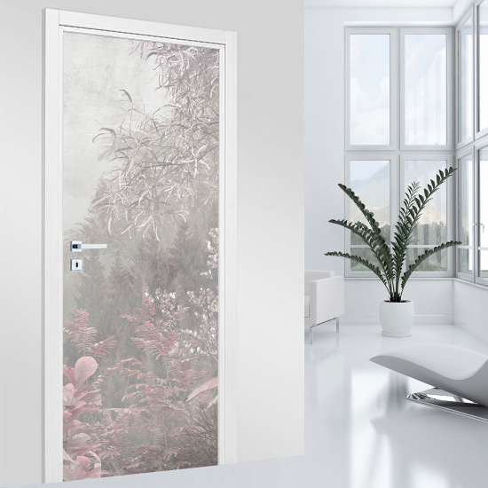 Door Sticker - Decal - Leaves