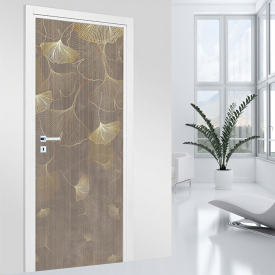 Door Sticker - Decal - Leaves