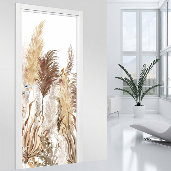 Door Sticker - Decal - Leaves