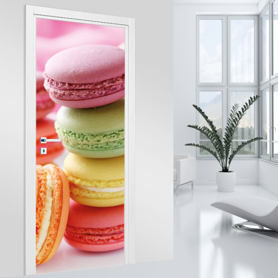 Door Sticker - Decal - Macaroons