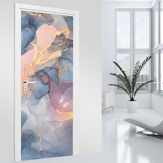 Door Sticker - Decal - Marbled effect