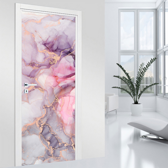 Door Sticker - Decal - Marbled effect