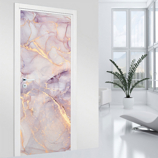 Door Sticker - Decal - Marbled effect