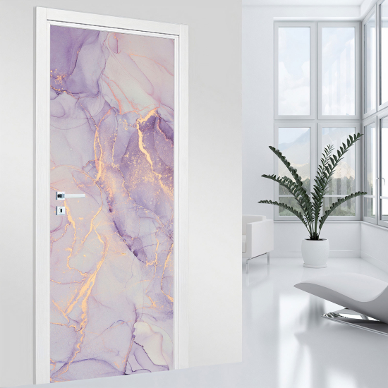 Door Sticker - Decal - Marbled effect