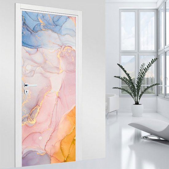 Door Sticker - Decal - Marbled effect