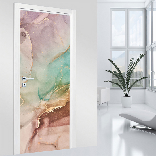 Door Sticker - Decal - Marbled effect