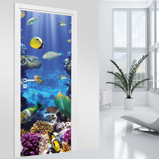 Door Sticker - Decal - Ocean