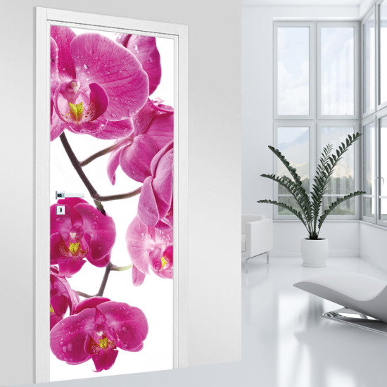 Door Sticker - Decal - Orchid