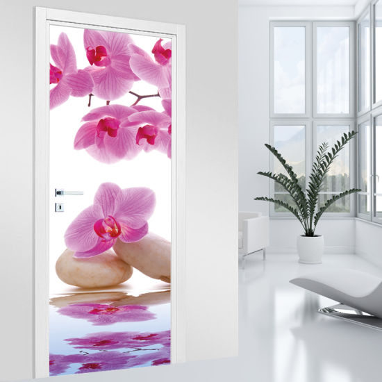 Door Sticker - Decal - Orchid