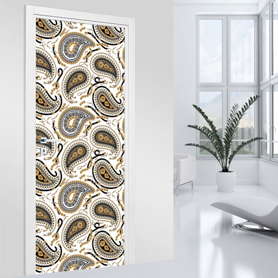 Door Sticker - Decal - Oriental pattern