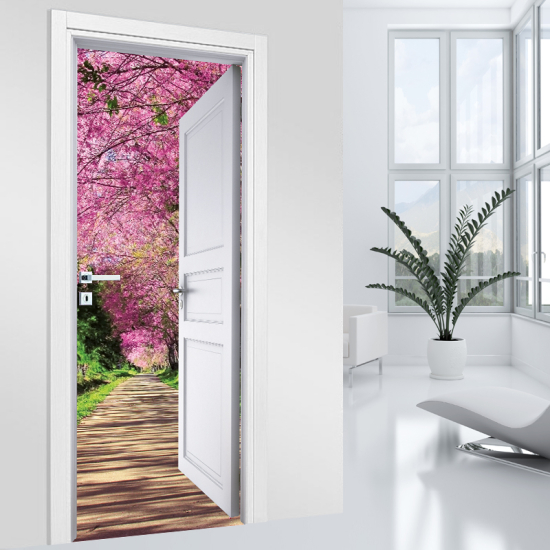 Door Sticker - Decal - Path