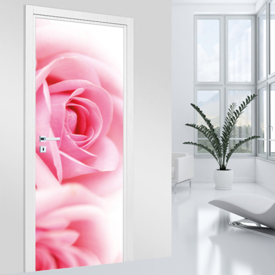 Door Sticker - Decal - Rose