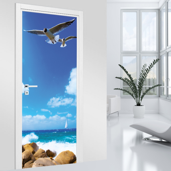 Door Sticker - Decal - Sea